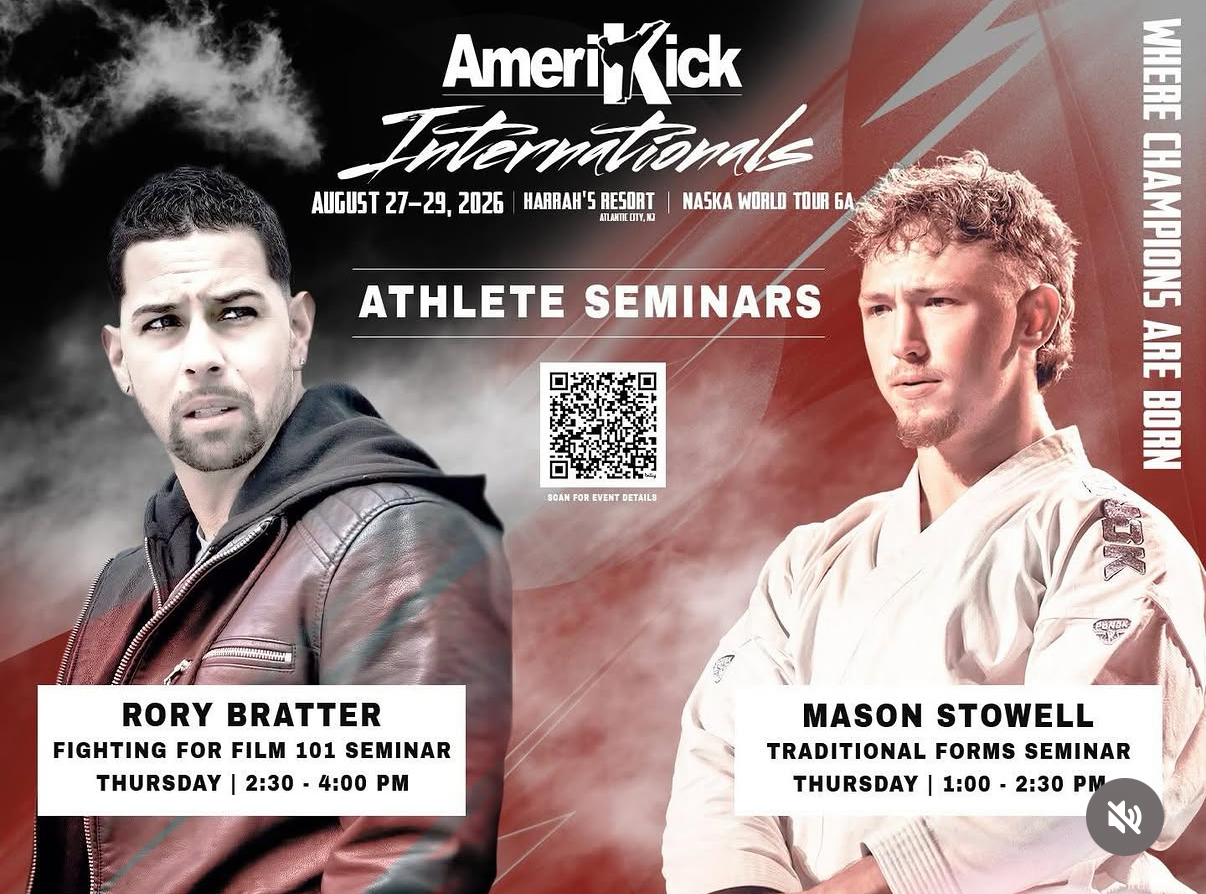 Amerikick Internationals Athlete Seminars featuring Rory Bratter and Mason Stowell